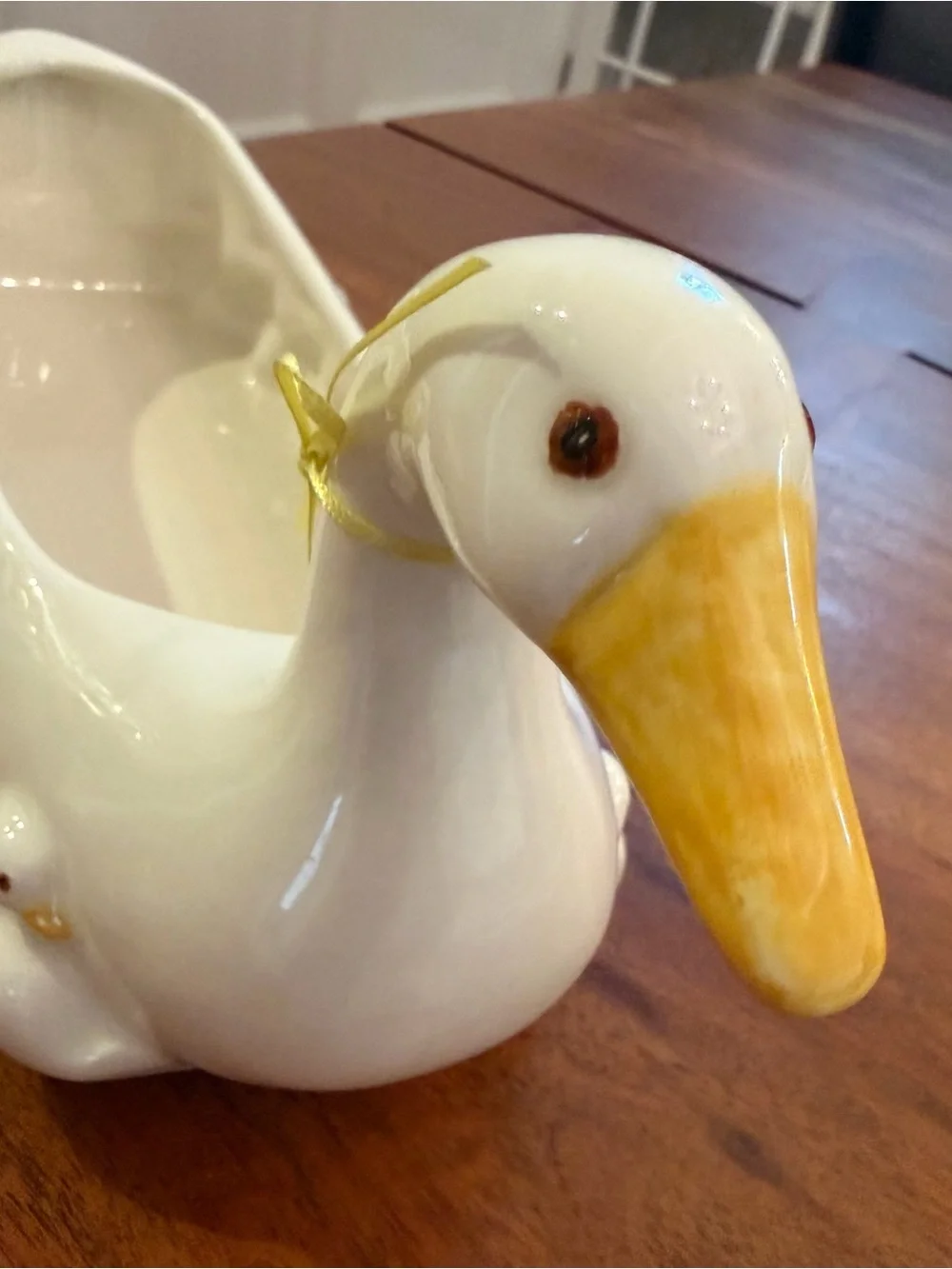 Vintage 1981 Fitz & Floyd Ceramic Duck Cracker Dish Quacker Cradle Cottagecore